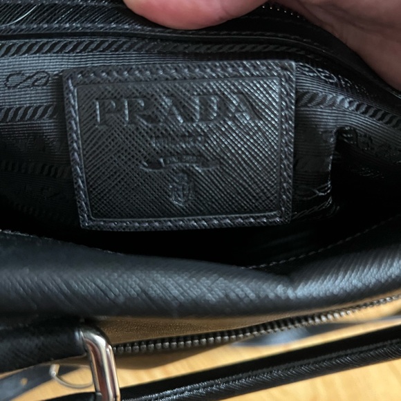 Authentic Prada Saffiano Leather and Nylon Doctor Bag, VA 0839 - Picture 4 of 7